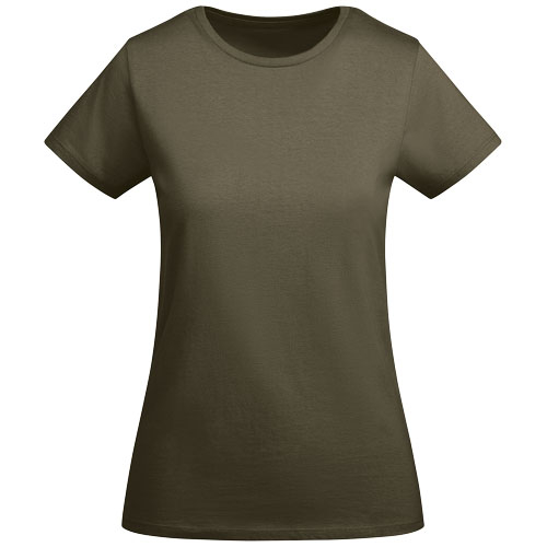 T-shirt personnalisé coton bio 175g femme Breda Roly Vert militaire